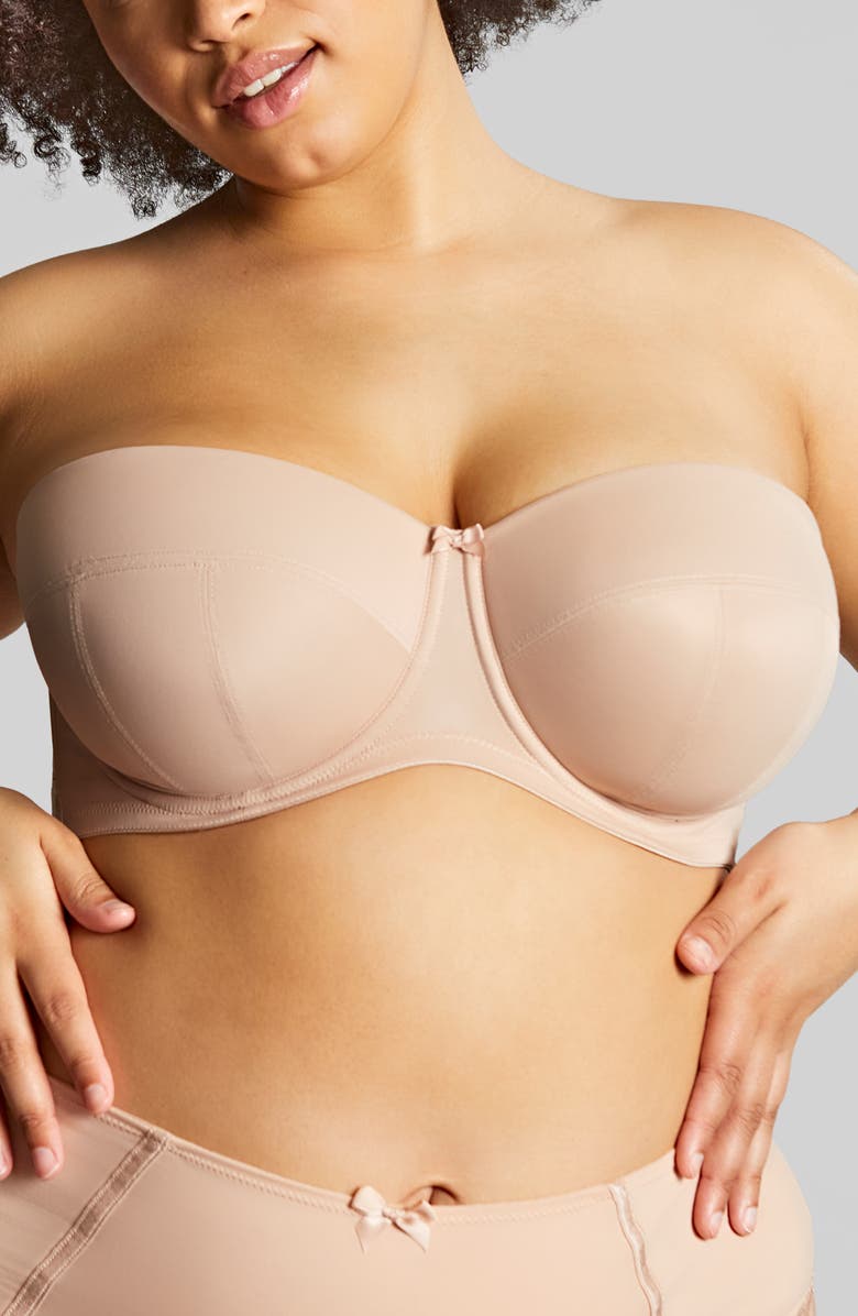 Panache Dana Underwire Strapless Bra, Main, color, Linen