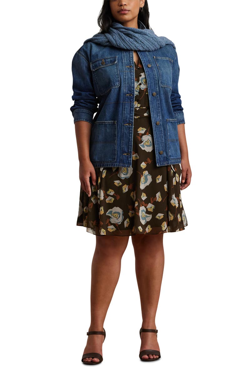 Lauren Ralph Lauren Denim Shirt Jacket, Alternate, color, 