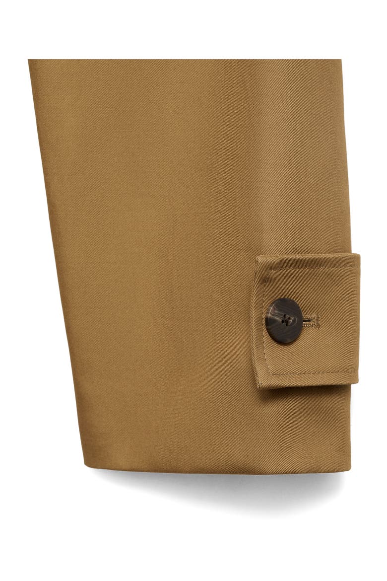Selection Longline Cotton Trench Coat, Alternate, color, TOBACCO BROWN