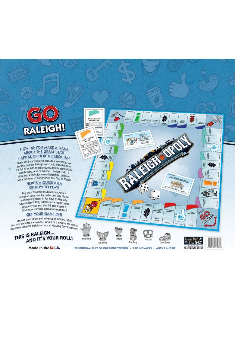 Raleigh Opoly Board Game, Alternate, color, Multicolored