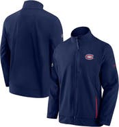 FANATICS Men's Fanatics Branded Navy Montreal Canadiens Authentic Pro Rink Coaches Full-Zip Jacket