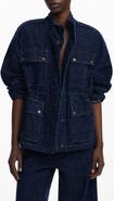 Desigual Flecked Denim Trucker Jacket