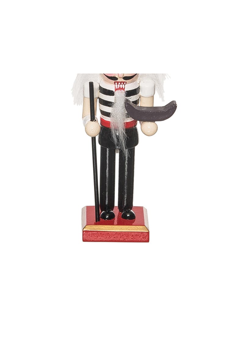 Gondolier Nutcracker Christmas Tree Ornament, Alternate, color, Black
