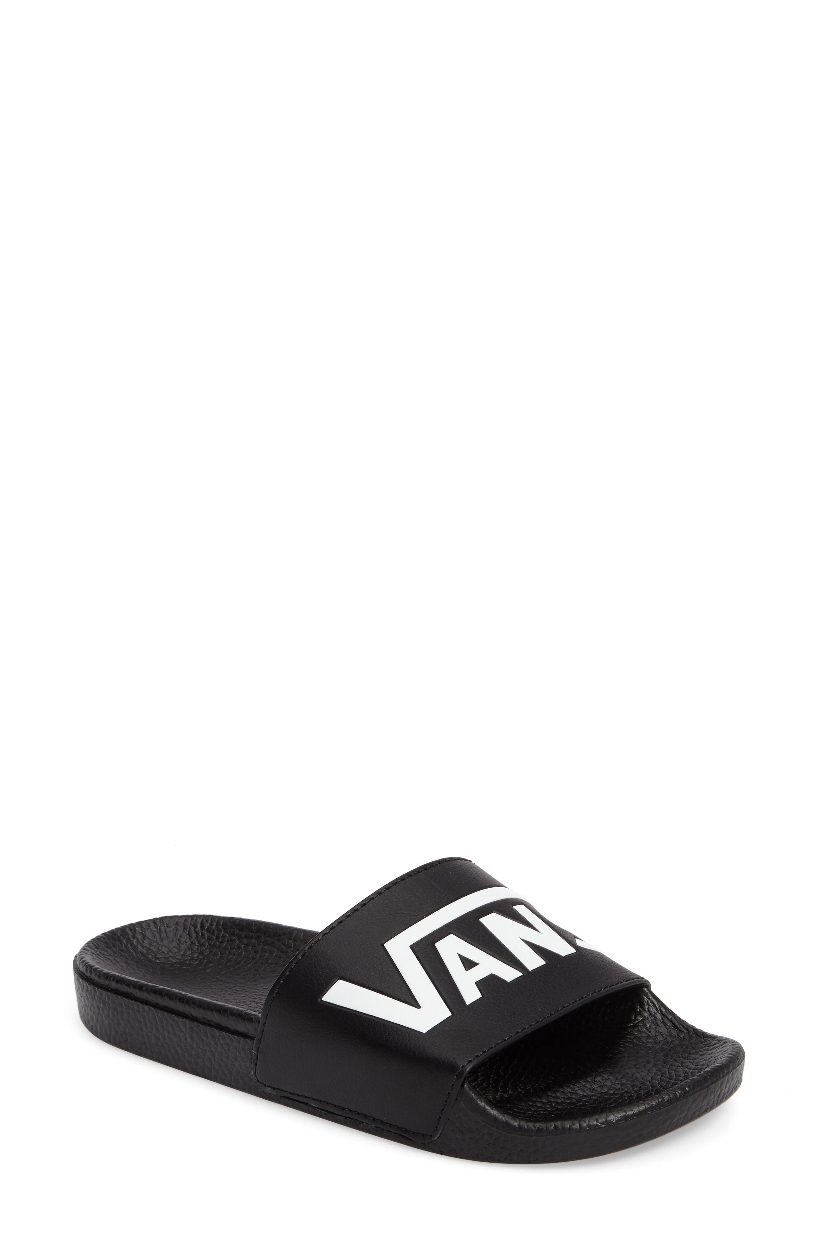 Slide-On Sandal, Main, color, BLACK