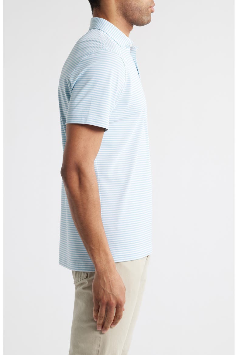 Stetsons Stripe Performance Jersey Polo, Alternate, color, HAZE
