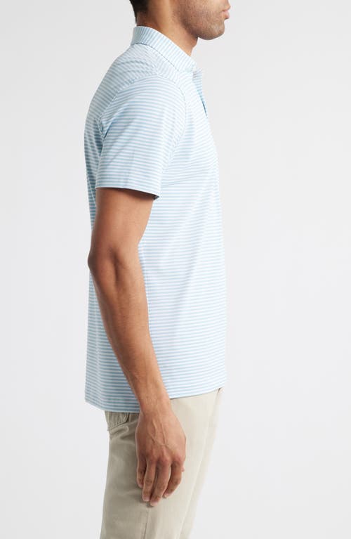 Johnnie-o Stetsons Stripe Performance Polo In Haze