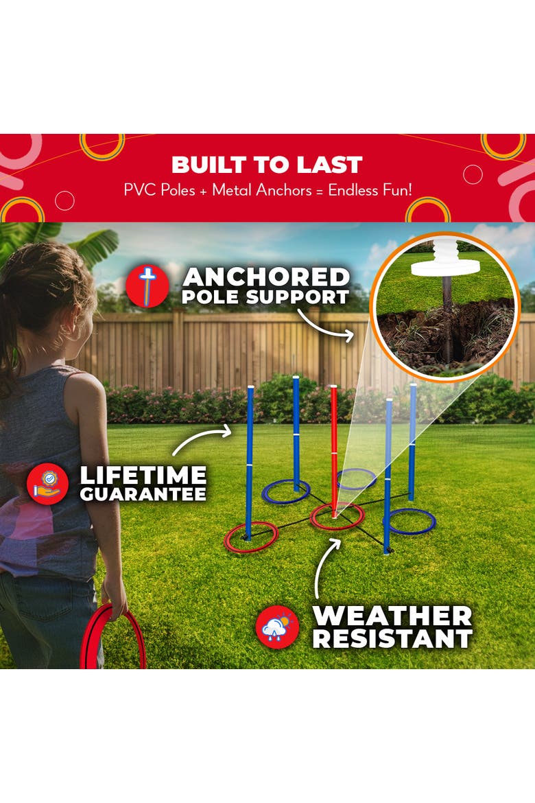 King Toss | Giant Ring Toss Game for Kids and Adults, Alternate, color, Blue, Red