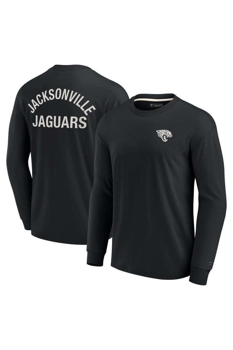 Unisex Fanatics Signature Black Jacksonville Jaguars Elements Super Soft Long Sleeve T-Shirt, Main, color, Black