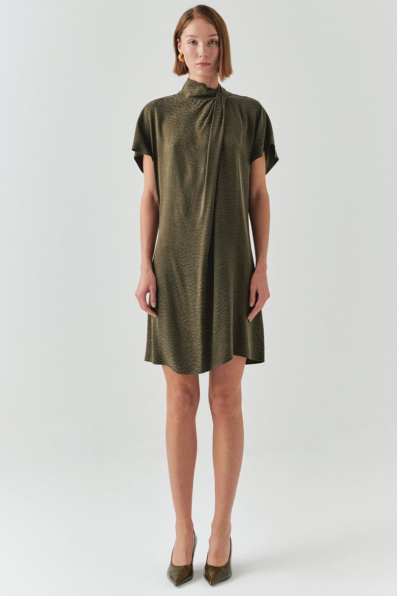 Martha Mini Dress, Alternate, color, KHAKI