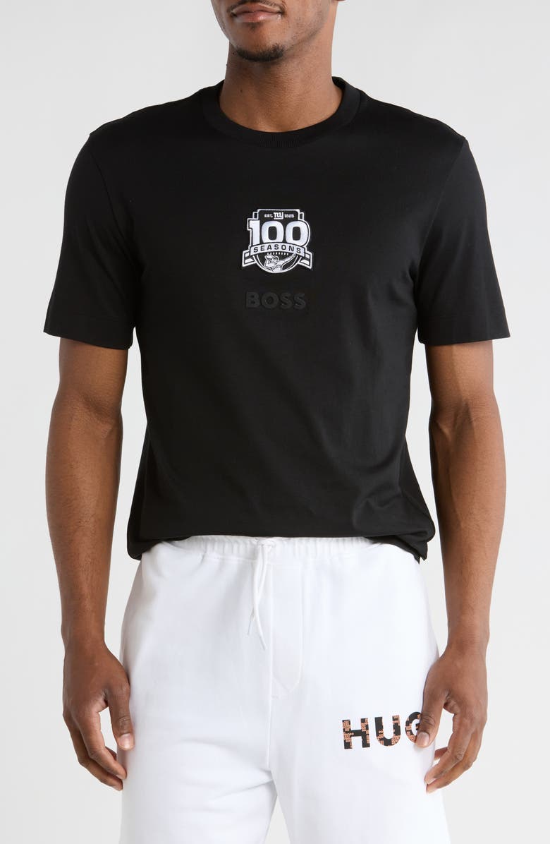BOSS x Beckham NFL Graphic T-Shirt, Main, color, Black