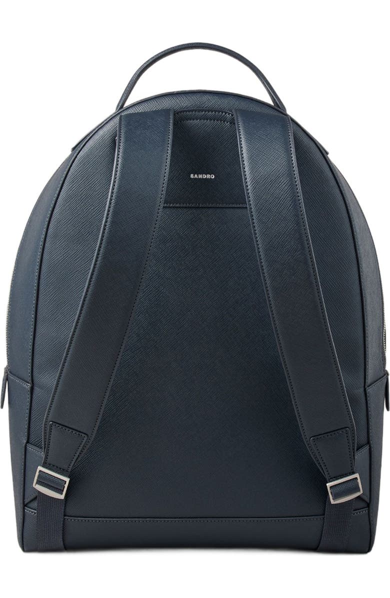 SANDRO Sustainable leather backpack, Alternate, color,