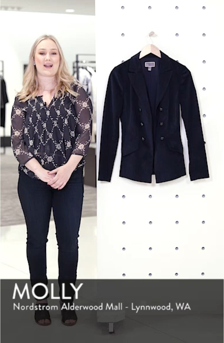 Double Breasted Corduroy Blazer, sales video thumbnail