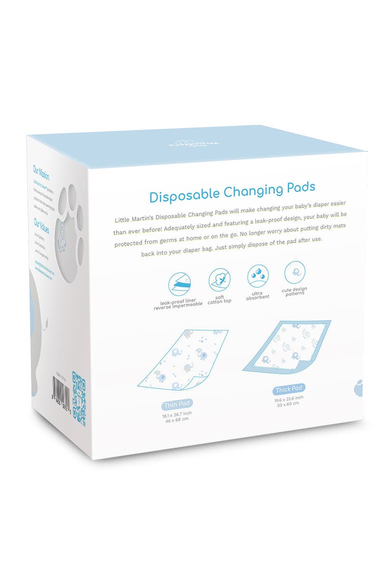 Disposable Changing Pads 30 Count, Alternate, color, Multicolored