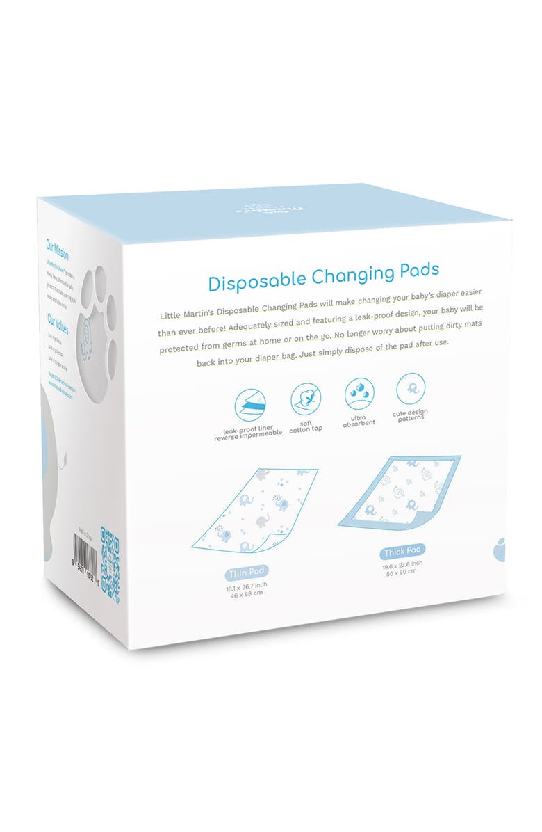 Little Martin's Disposable Changing Pads 30 Count, Alternate, color, Multicolored
