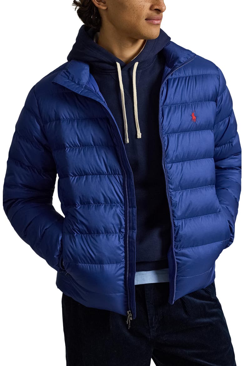 The Colden Water Repellent Packable Down Jacket, Main, color, BLUE YACHT