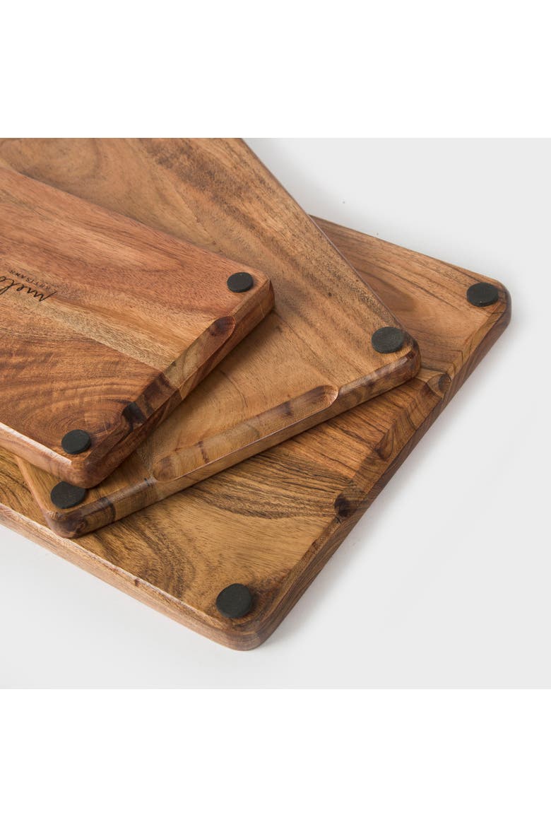 Acacia Wood Cutting Board - Set of 3, Alternate, color, Natural Acacia Wood