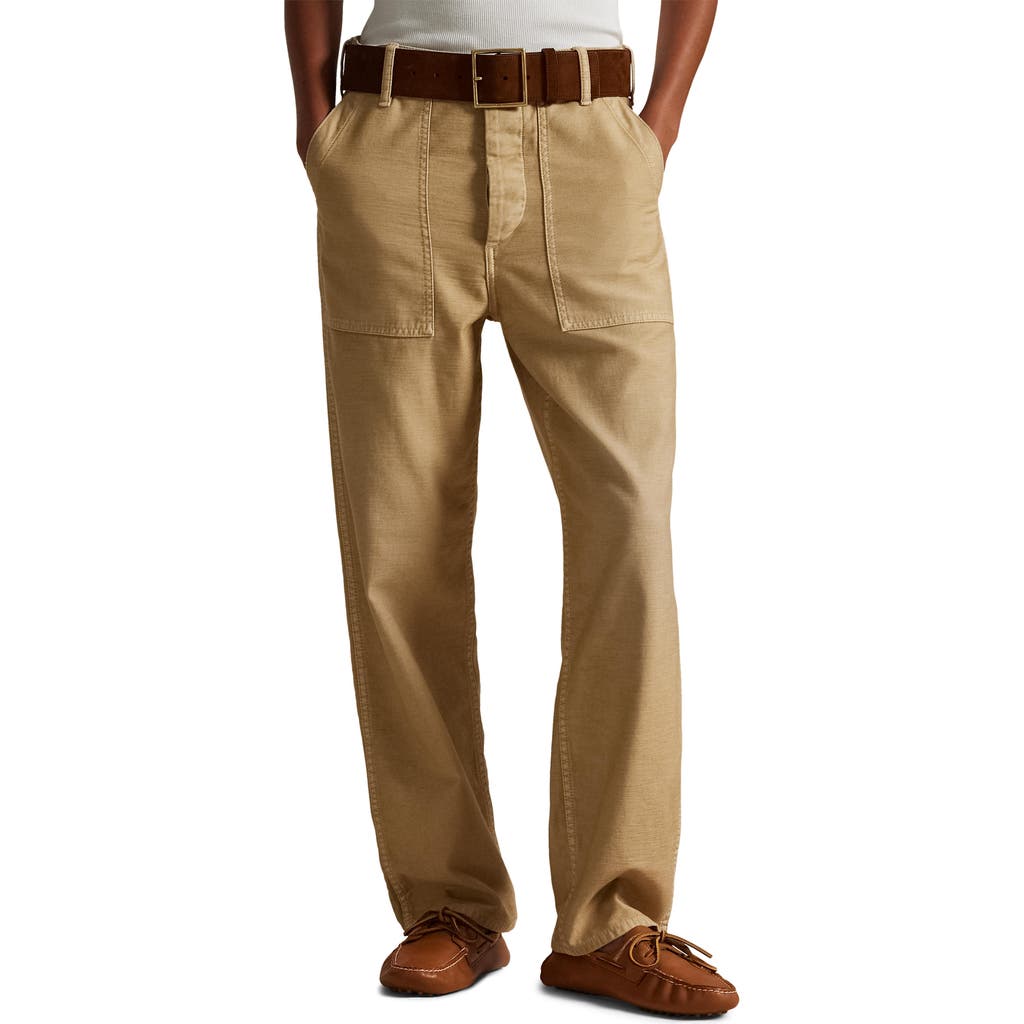 Polo Ralph Lauren The Ricky Cotton Utility Pants In Brown