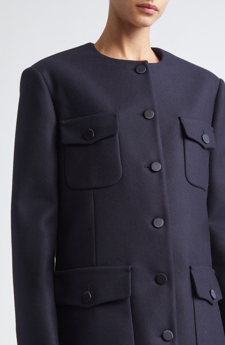 Altuzarra Perry Wool Blend Blazer, Alternate, color, Navy