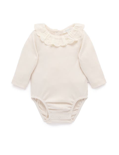 Ruffle Pointelle Bodysuit