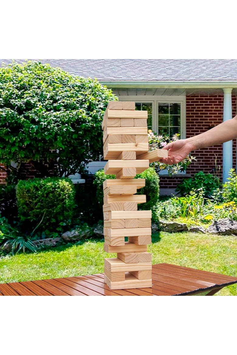 Tumbling Tower Large 21.25", Alternate, color, Brown