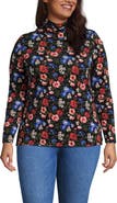 Lands' End Lightweight Jersey Skimming Long Sleeve Turtleneck