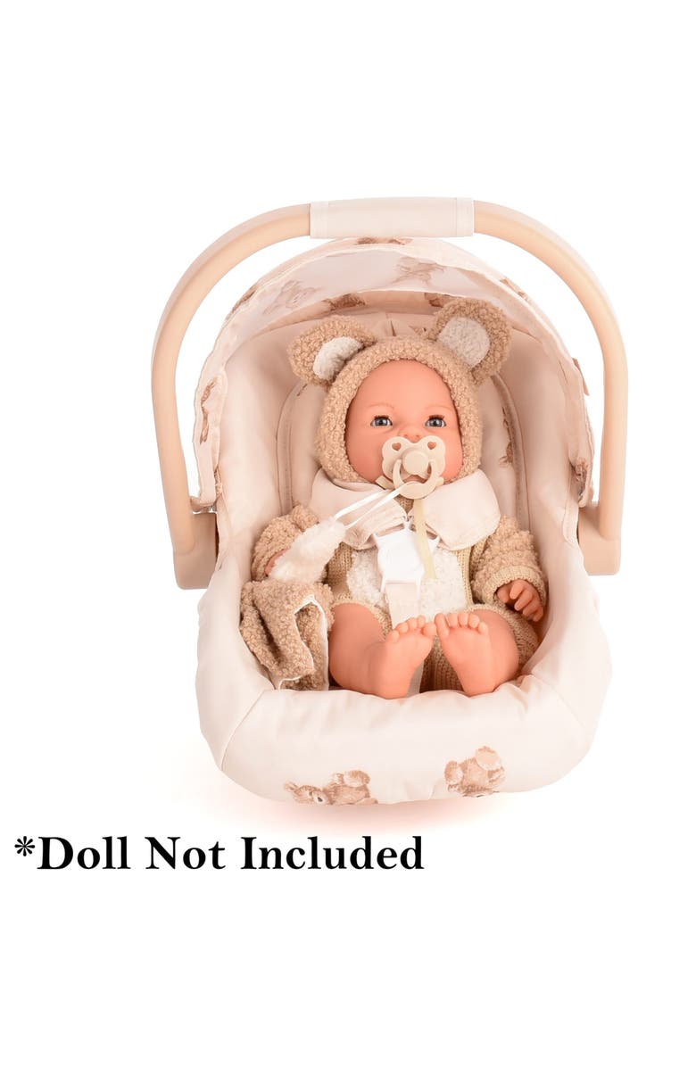 Roma Prams Teddy Doll Car Seat, Adjustable Roleplay Toy, Dolls Up To 16.5 Foot, Alternate, color, Beige