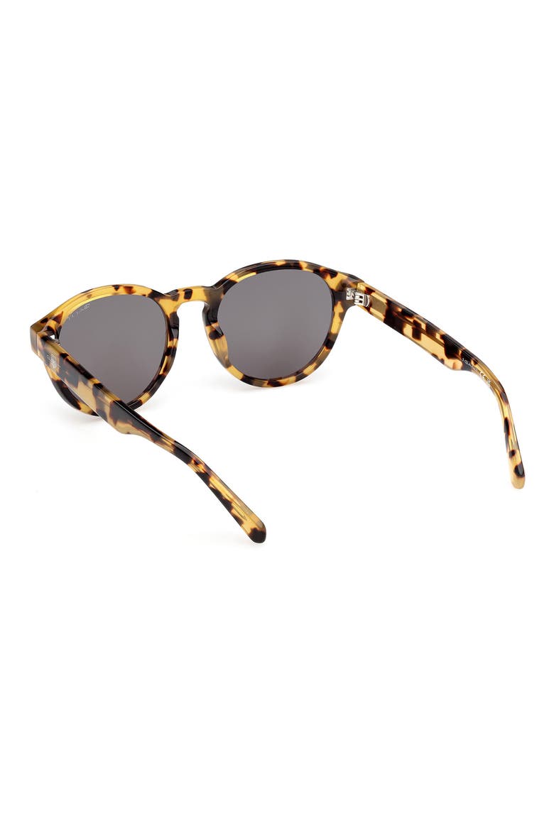 Round Sunglasses, Alternate, color, BLONDE HAVANA / GREEN