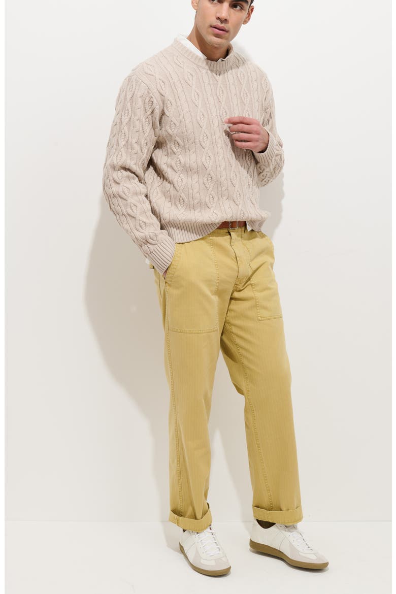 Cotton Herringbone Field Pants, Alternate, color, BEESWAX