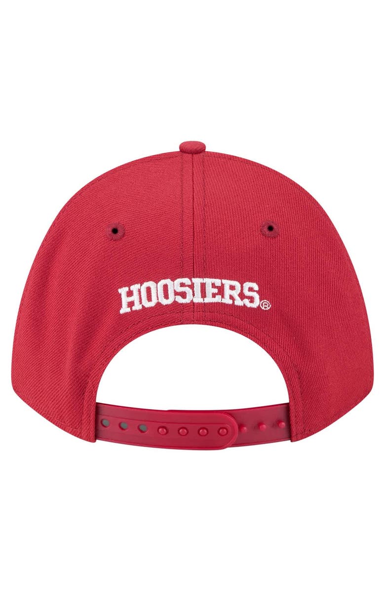 New Era Men's New Era Crimson Indiana Hoosiers Team Collective 9FORTY M-Crown Adjustable Hat, Alternate, color, 