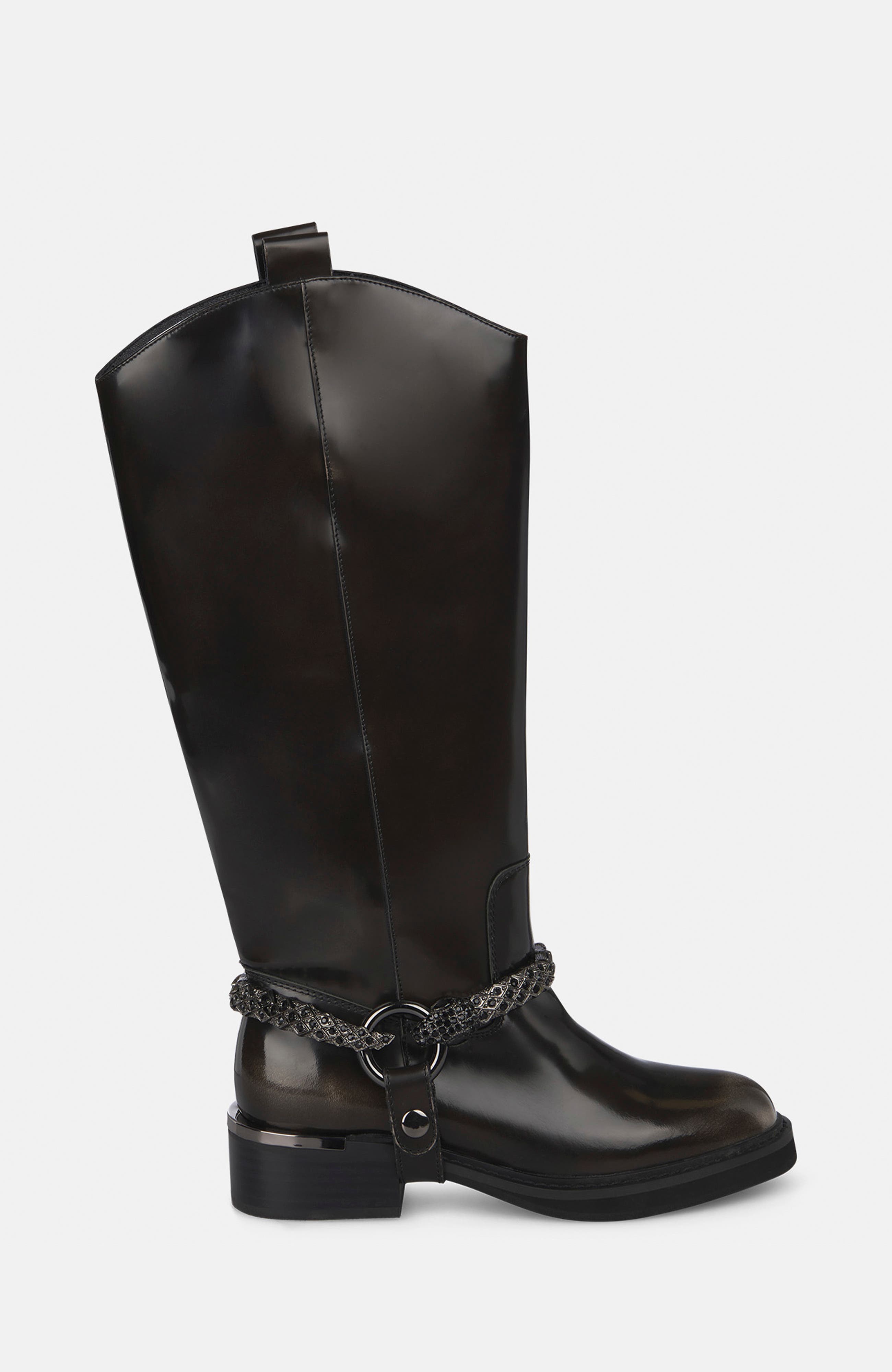 Alma en Pena Flat Boot Snake Detail (Women) | Nordstrom