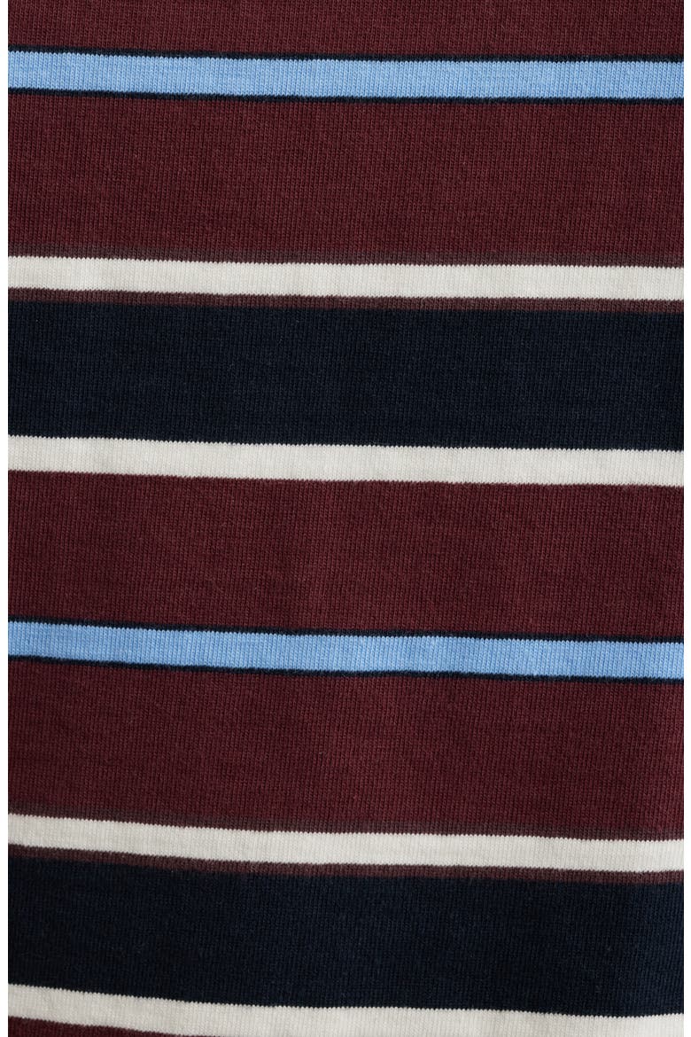 Kelly Stripe Boxy Cotton T-Shirt, Alternate, color, BURGUNDY MULTI