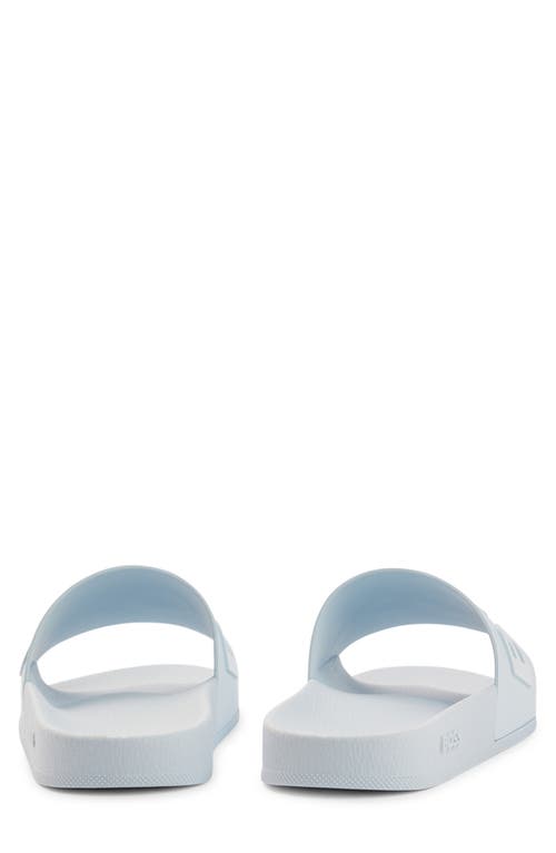 Hugo Boss Boss Bay Slide Sandal In Blue