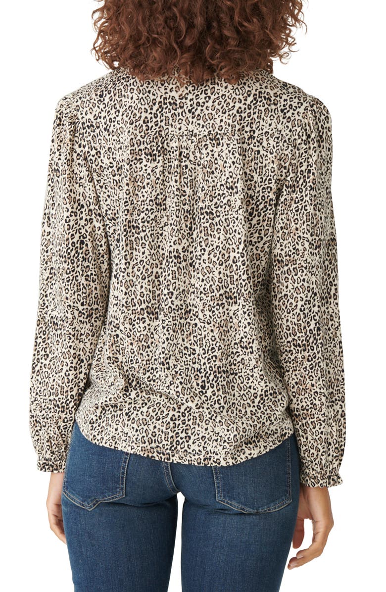 Lucky Brand Pintuck Long Sleeve Cotton Blouse, Alternate, color,