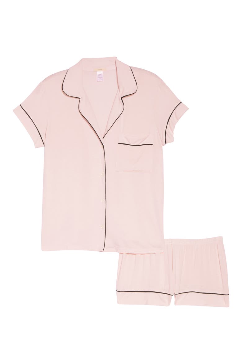 Gisele Tencel™ Modal Blend Shortie Short PJ Set, Alternate, color, SORBET/ BLACK