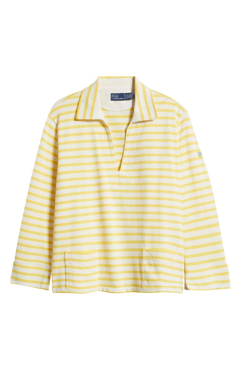 Polo Ralph Lauren Mariner Stripe Jersey Shirt, Alternate, color, Sunfish Yellow/ Deckwash White