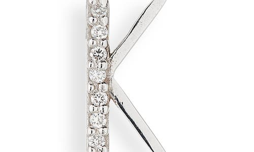 Lana 14k Gold Diamond Initial Single Stud Earring In Metallic