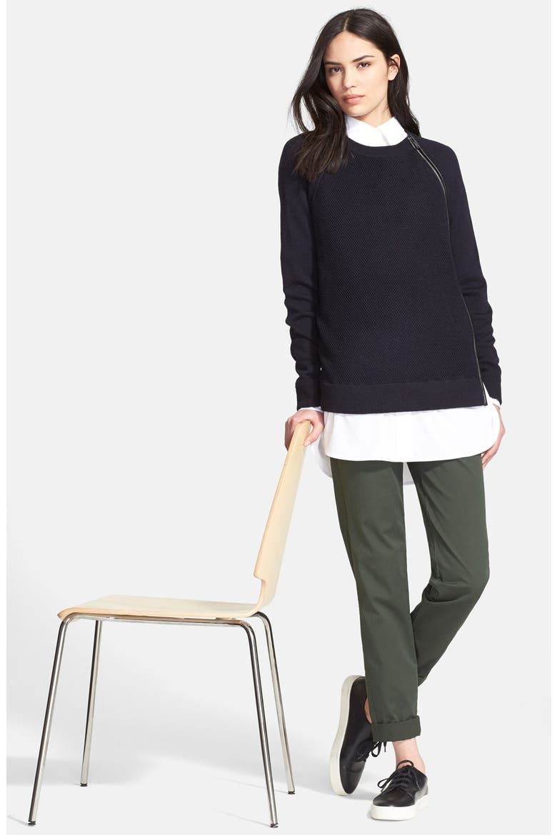 Poplin Tunic (Nordstrom Exclusive), Alternate, color, OPTIC WHITE