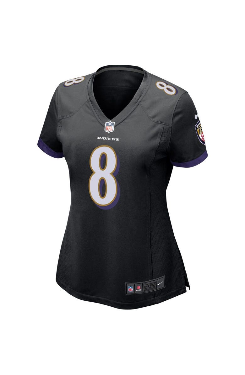 Nike Women's Nike Lamar Jackson Black Baltimore Ravens Game Jersey, Alternate, color, 