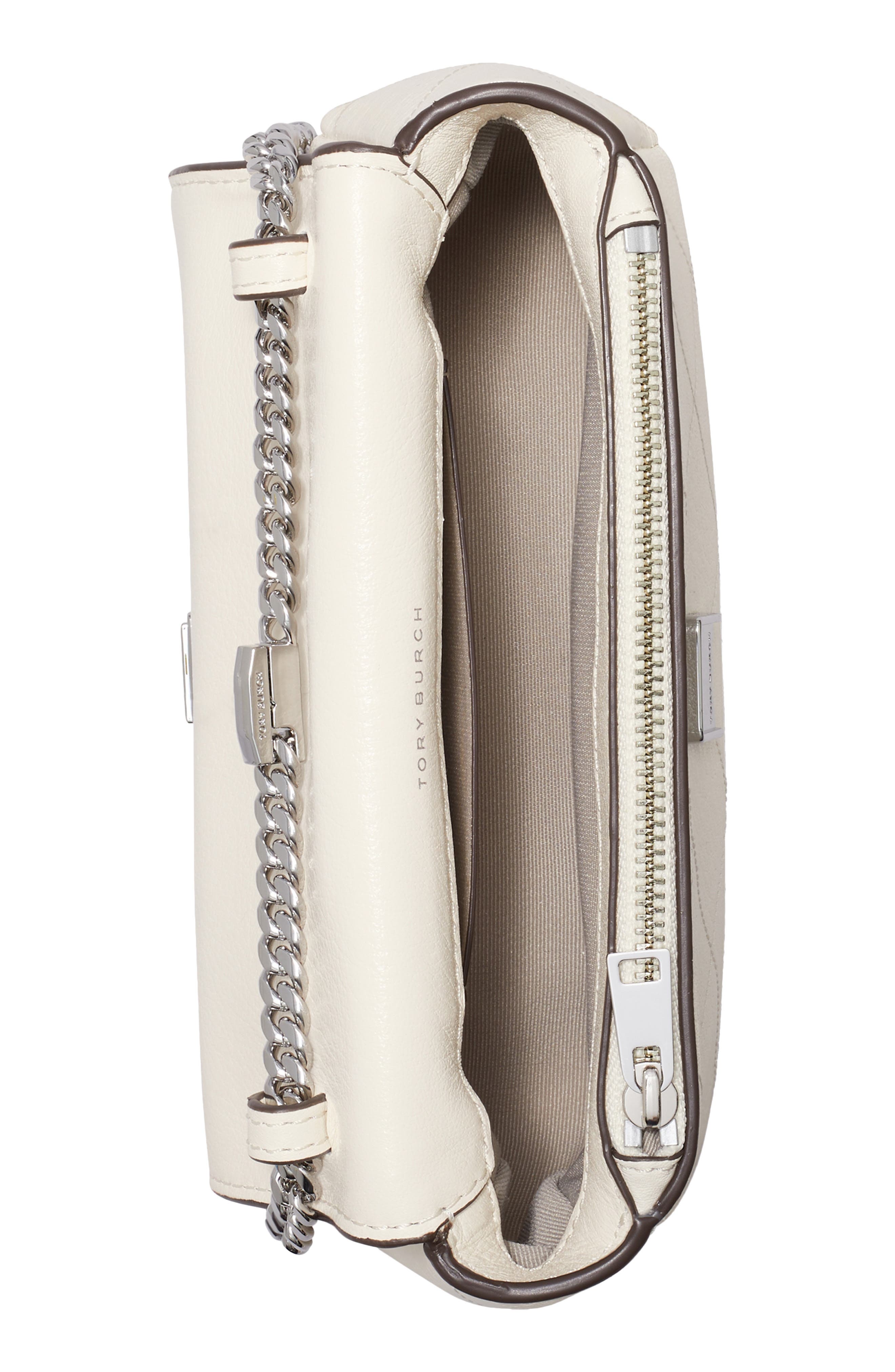 Charlie Quilted Leather Top Handle Bag, Alternate, color, LIGHT CREAM
