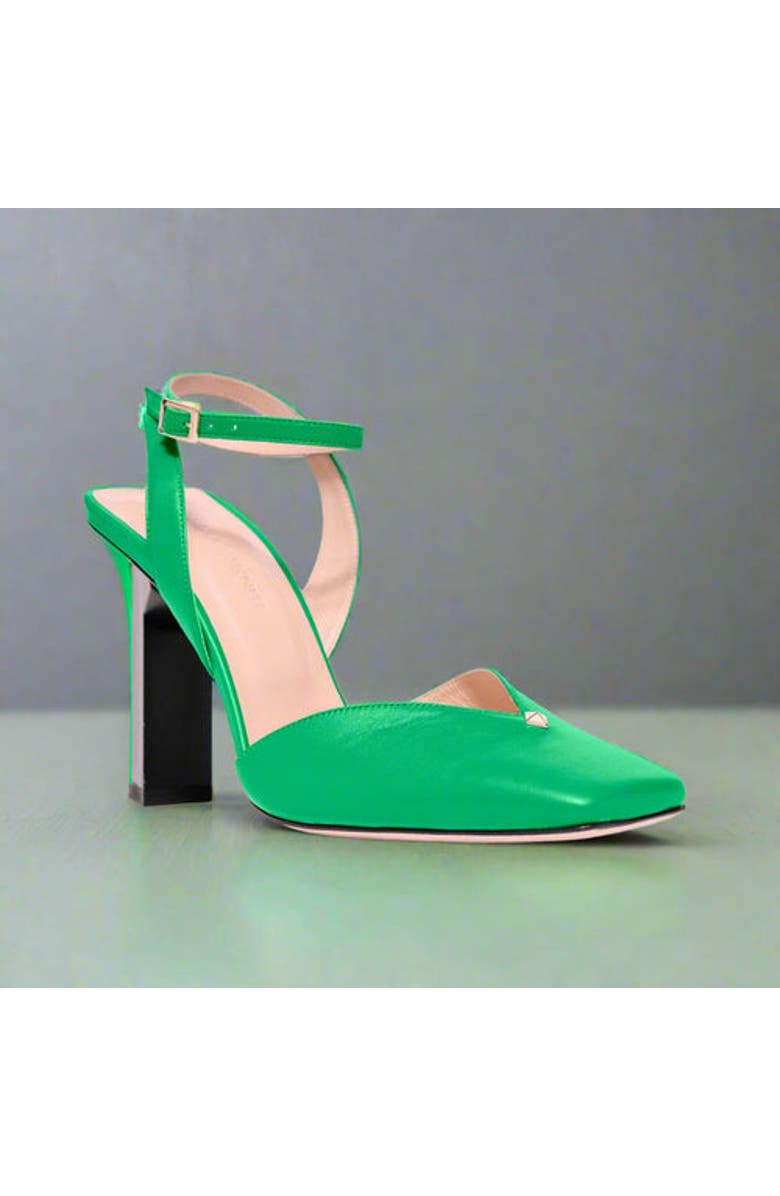Tiannia Barnes Hope Ankle Strap Heels - High, Alternate, color, Green