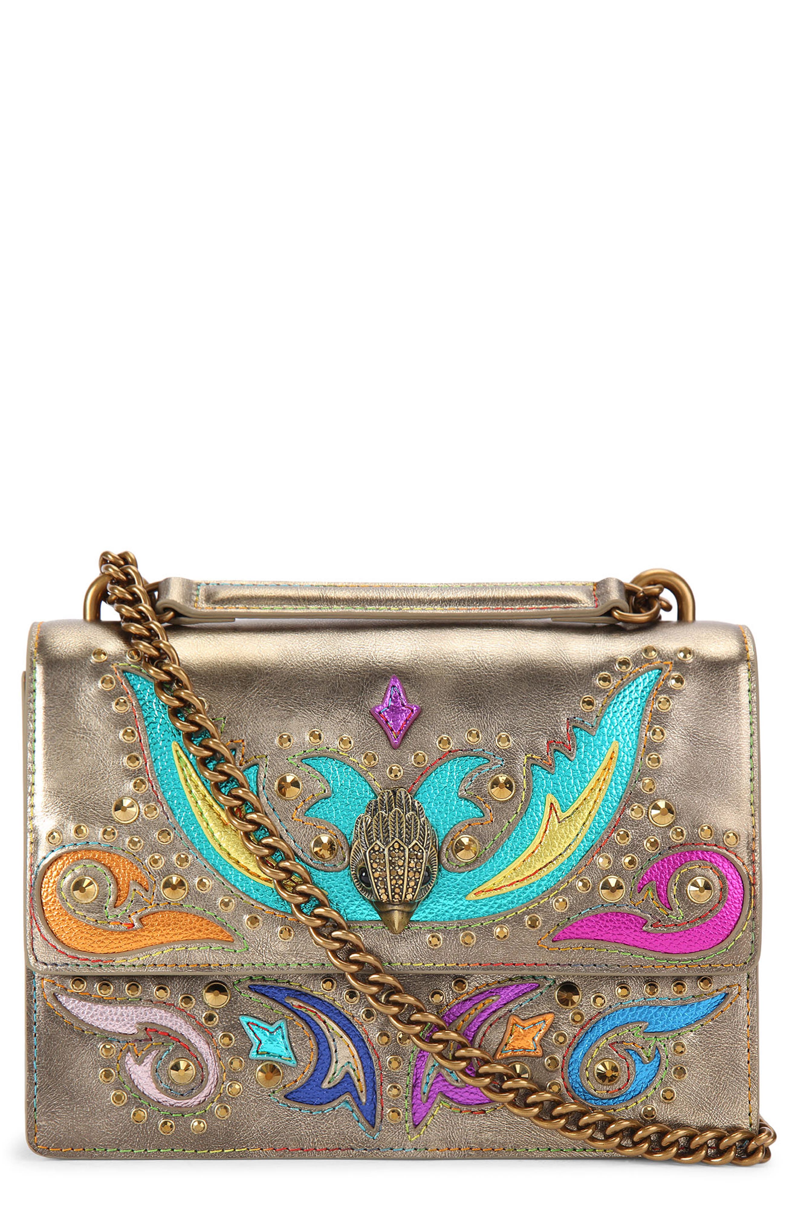 Kurt Geiger London Shoreditch Western Leather Crossbody Bag, Main, color, 