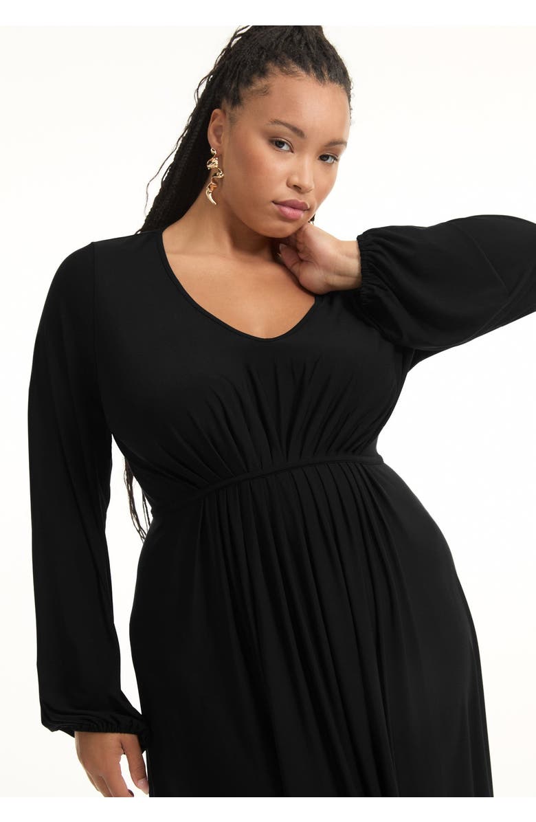June + Vie Empire Waist Dress, Alternate, color, Black