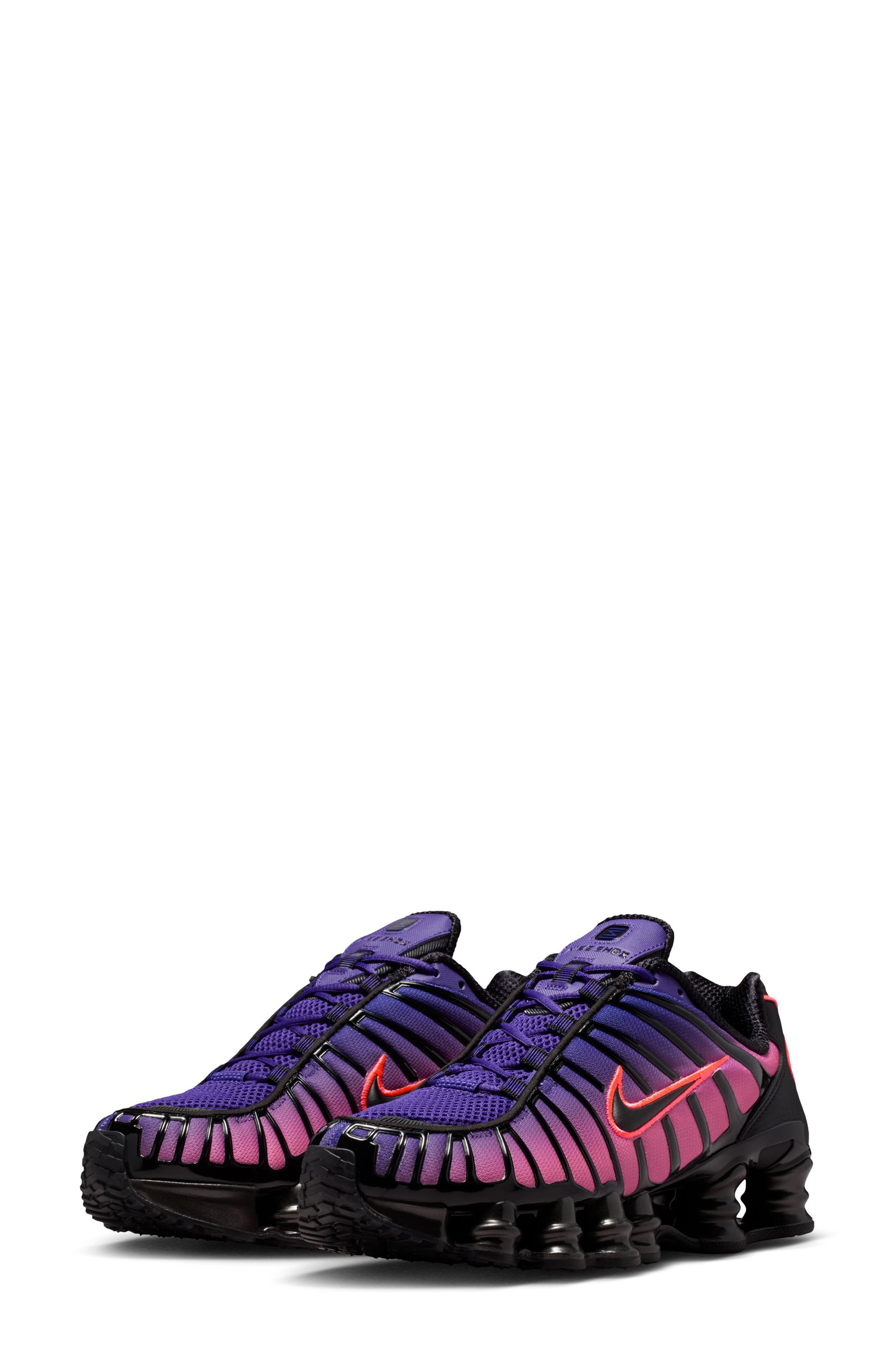 Nike Shox TL Sneaker, Alternate, color, Court Purple/ Hot Lava/ Black