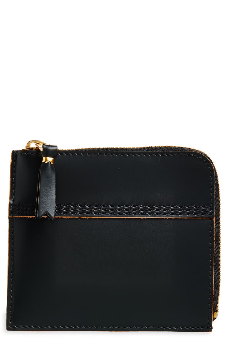 Comme des Garçons Wallets Triple Stitch Zip Pouch, Main, color, Black