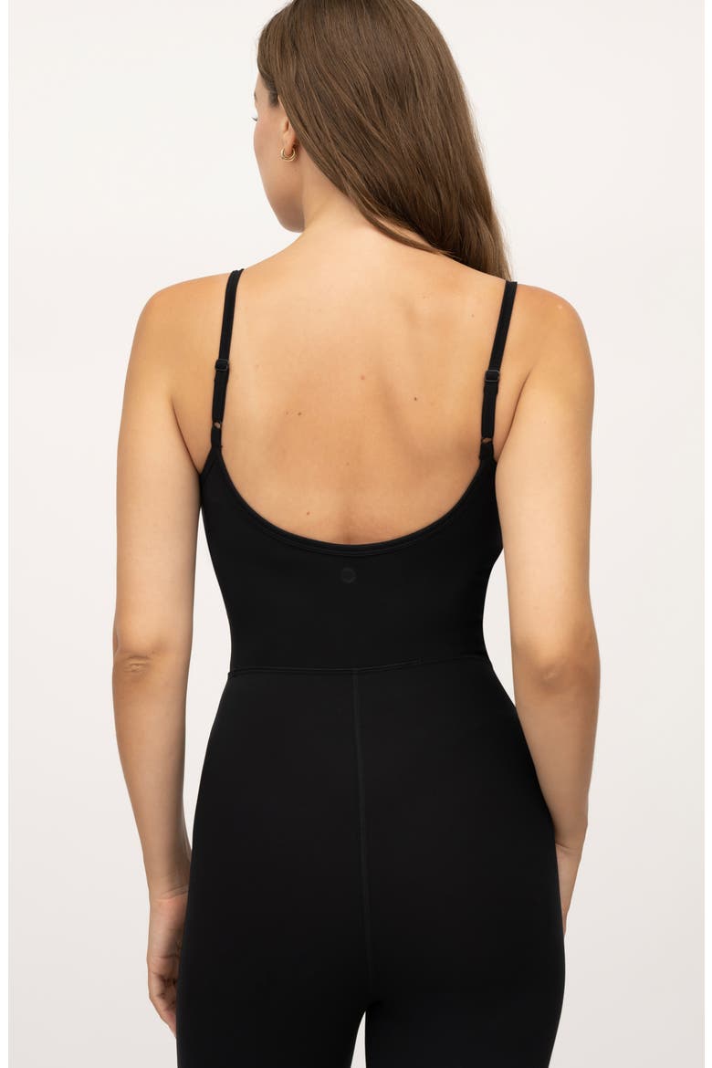 Lux Scarlett Flare Leg Jumpsuit, Alternate, color, BLACK