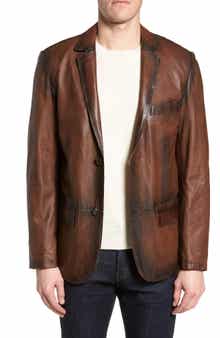 Missani Le Collezioni Vintage Leather Blazer