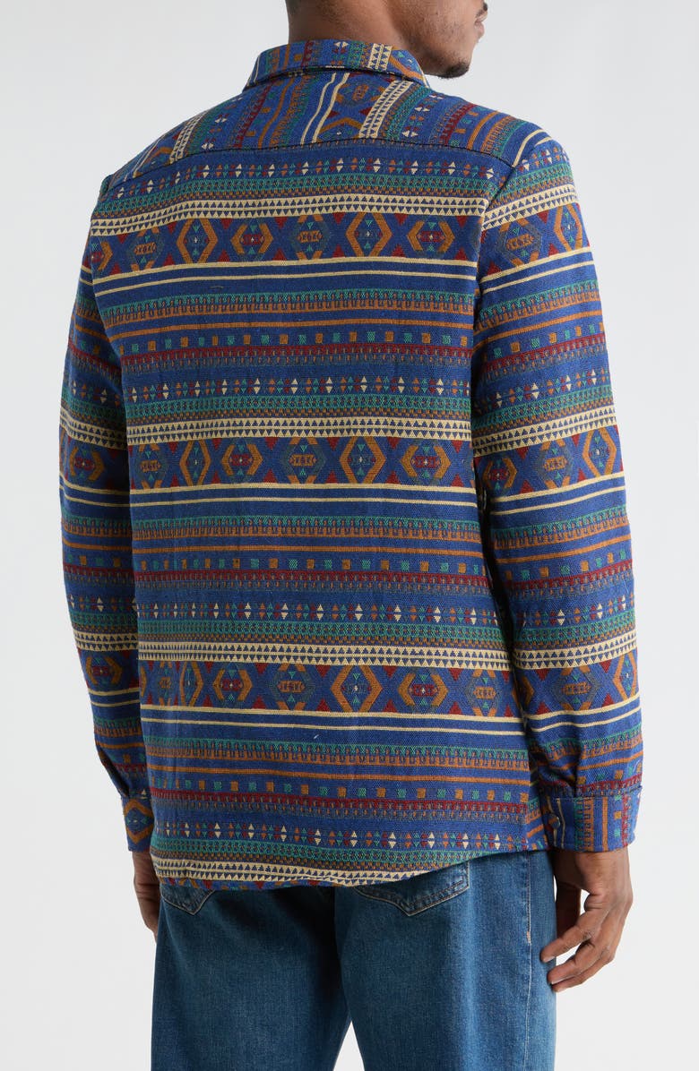 T.R. PREMIUM Tapestry Shirt Jacket, Alternate, color, Purple