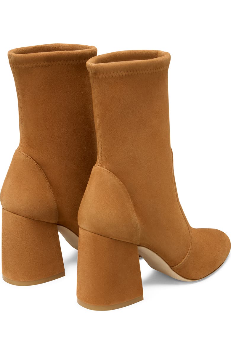 Stuart Weitzman Essentialist Stretch Bootie, Alternate, color, Hazel Suede