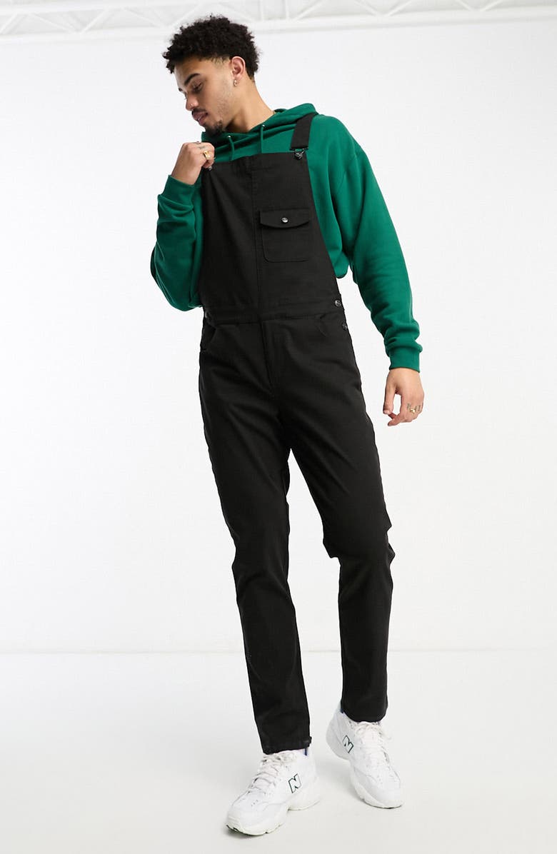 ASOS DESIGN Skinny Fit Stretch Cotton Overalls, Main, color, 
