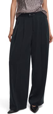 rag & bone Shania High Waist Wide Leg Pleated Pants